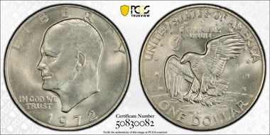 1972 $1 Type 1 MS65