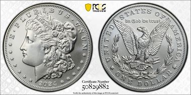 2024 $1 Morgan Dollar MS70
