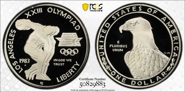 1983-S $1 Olympic PR69DCAM