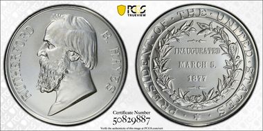 (2024-S) Medal Rutherford B. Hayes Silver Matte Finish MS70