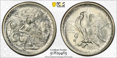 1934 50C Texas MS65