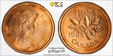 1985 1C Blunt 5 MS66RD