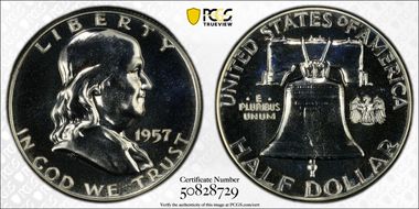 1957 50C PR67