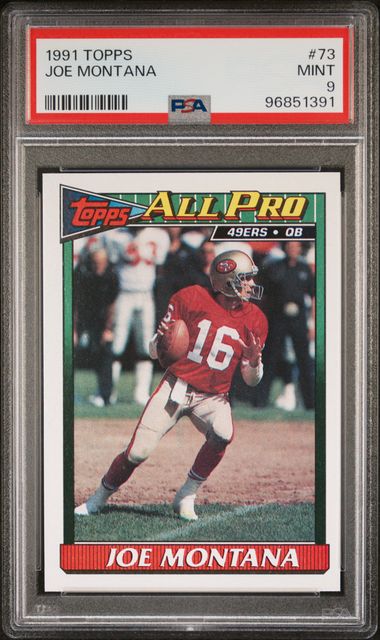Topps Joe Montana front