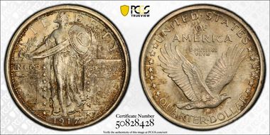 1917 25C Type 1 MS65+ FH