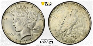 1935 $1 MS64