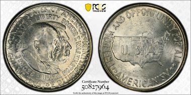 1952 50C Washington-Carver MS62