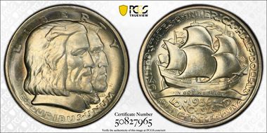 1936 50C Long Island MS64