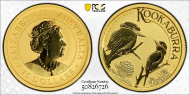 2023-P $15 Kookaburra Au MS70