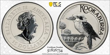 2022-P $15 Kookaburra Platinum MS69