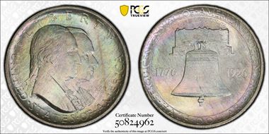 1926 50C Sesquicentennial MS65