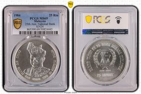 1984 25 Rin 25th Ann. National Bank KN24 MS69