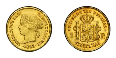1861 Peso KM-142 MS62