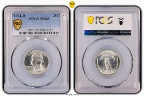1964-D 25C MS65