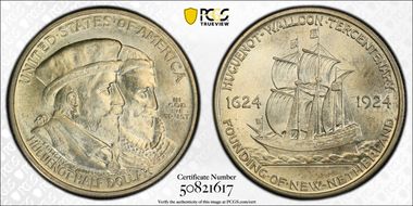 1924 50C Huguenot MS66