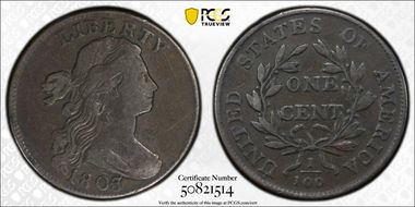 1803 1C Small Date, Small Fraction VF20BN