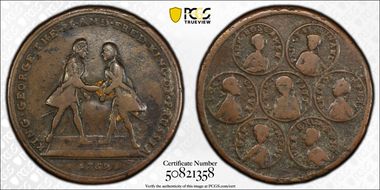 (1759) AE Medal Betts-425 var, Allied Commanders N1