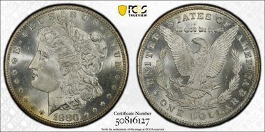 1880-CC $1 8/High 7 MS65