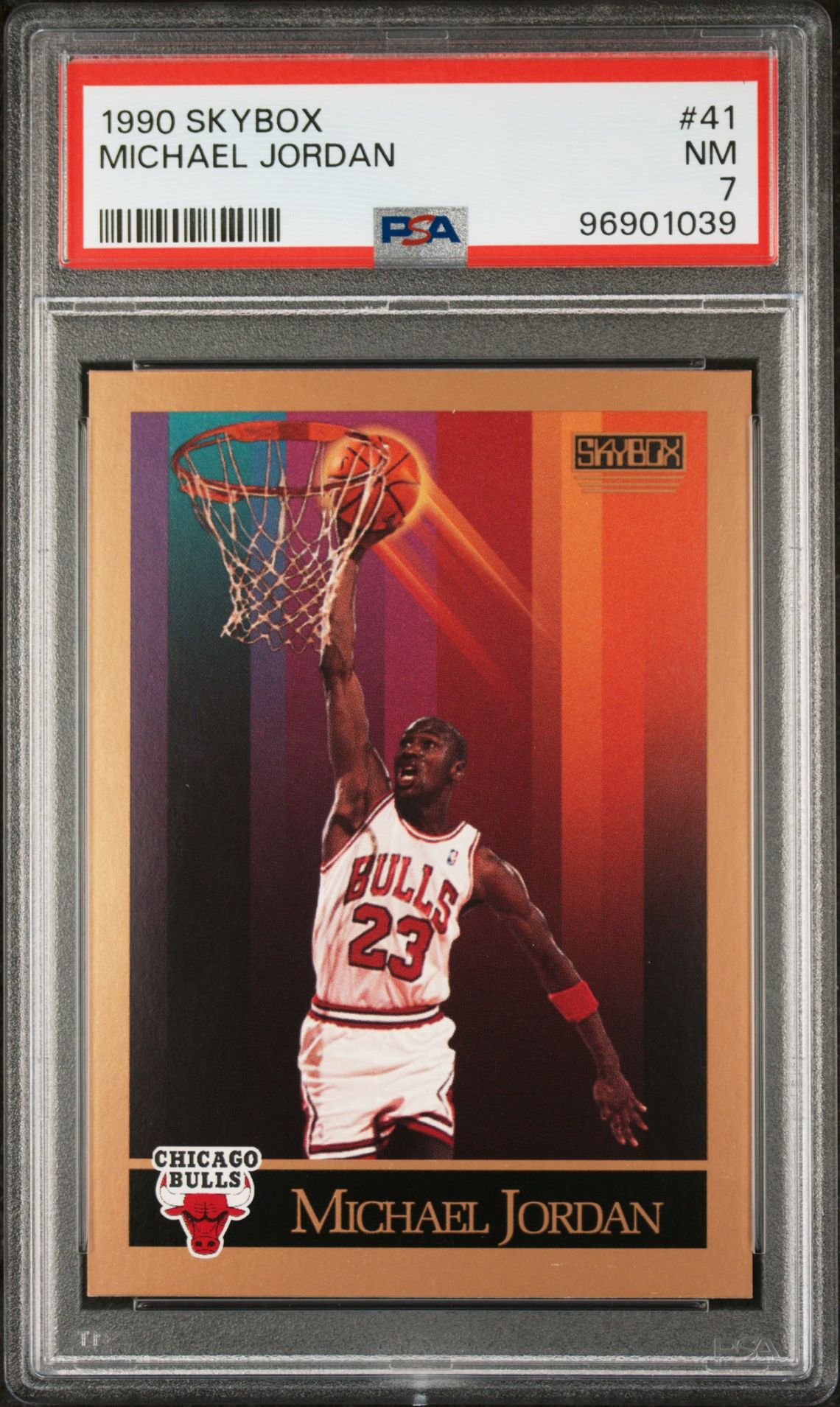 1990 Skybox Michael Jordan #41 Nm 7 front