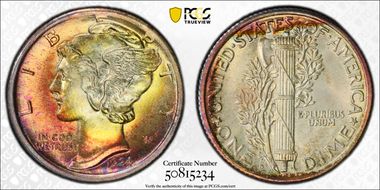 1924-D 10C MS66FB