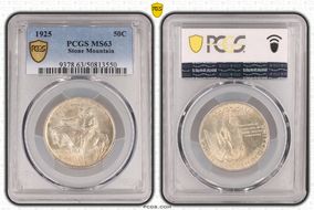 1925 50C Stone Mountain MS63