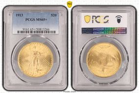1913 $20 MS65+