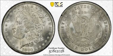 1880-CC $1 GSA Hoard MS62