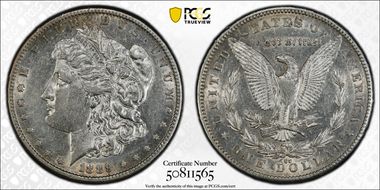 1889-CC $1 AU50