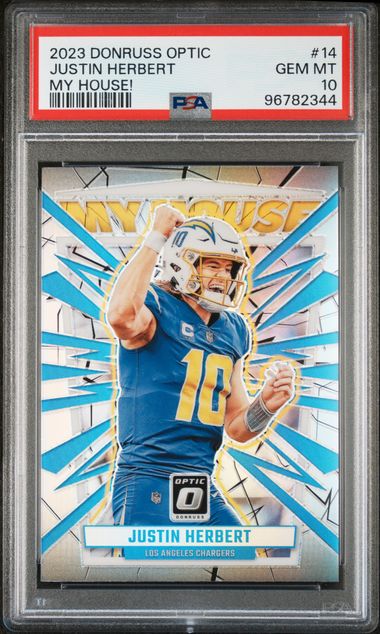 2023 Panini Donruss Optic Silver #14 Justin Herbert front