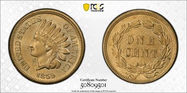 1859 1C MS63