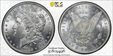 1882 $1 MS64