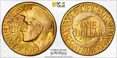 1915-S G$1 Panama-Pacific MS67
