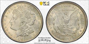 1921 $1 Morgan MS62
