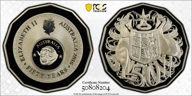 2016 50C 50 Yrs Decimal Currency PR69DCAM