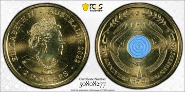 2022-C $2 Peacekeeping Colorized MS68