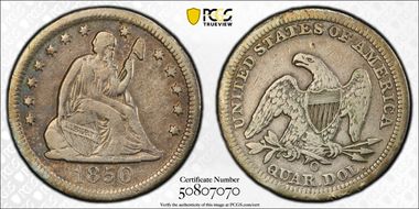 1850-O 25C VF20