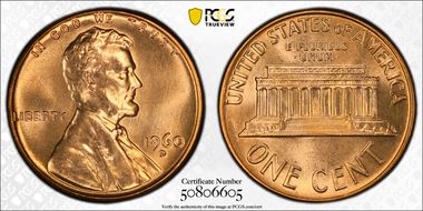 1960-D 1C Large Date MS67RD