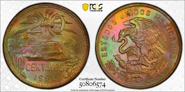1966-Mo 20C MS65RB