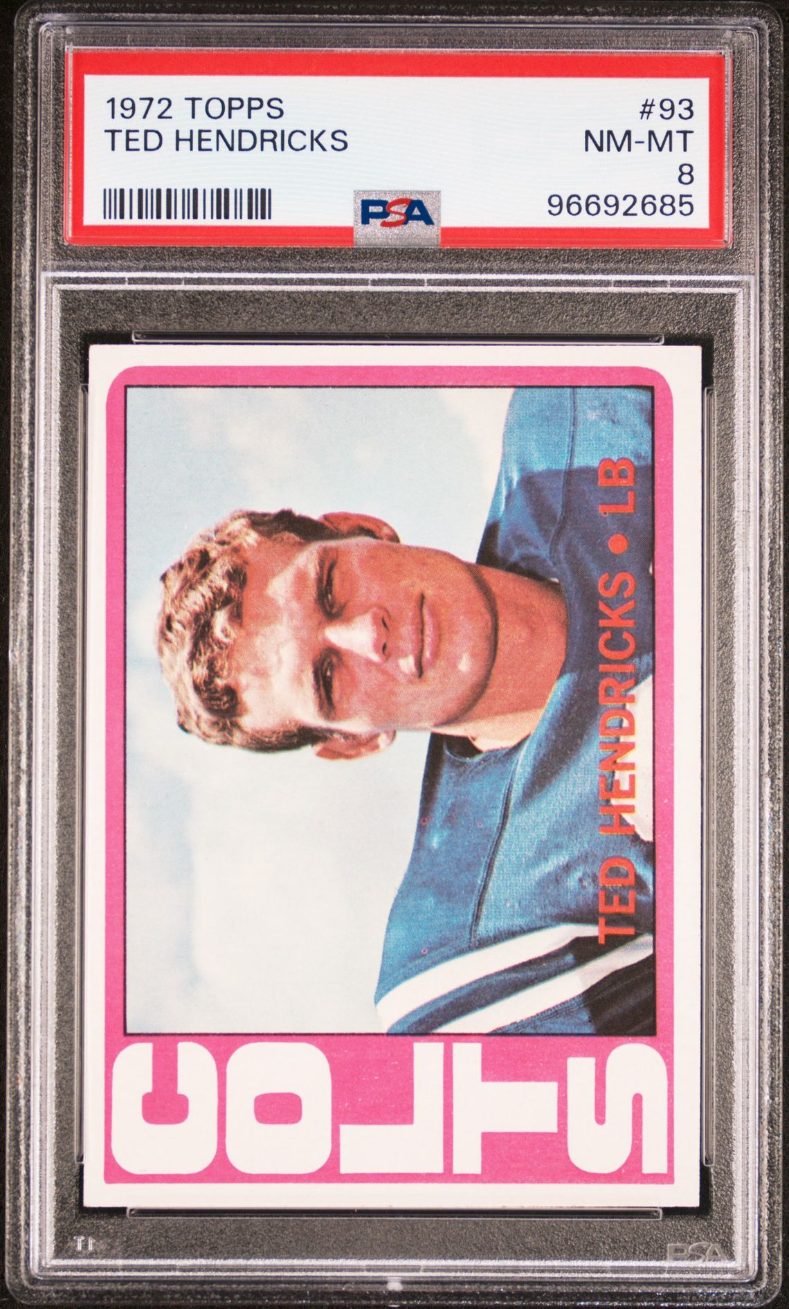 1972 Topps Ted Hendricks #93 Nm-Mt 8 front