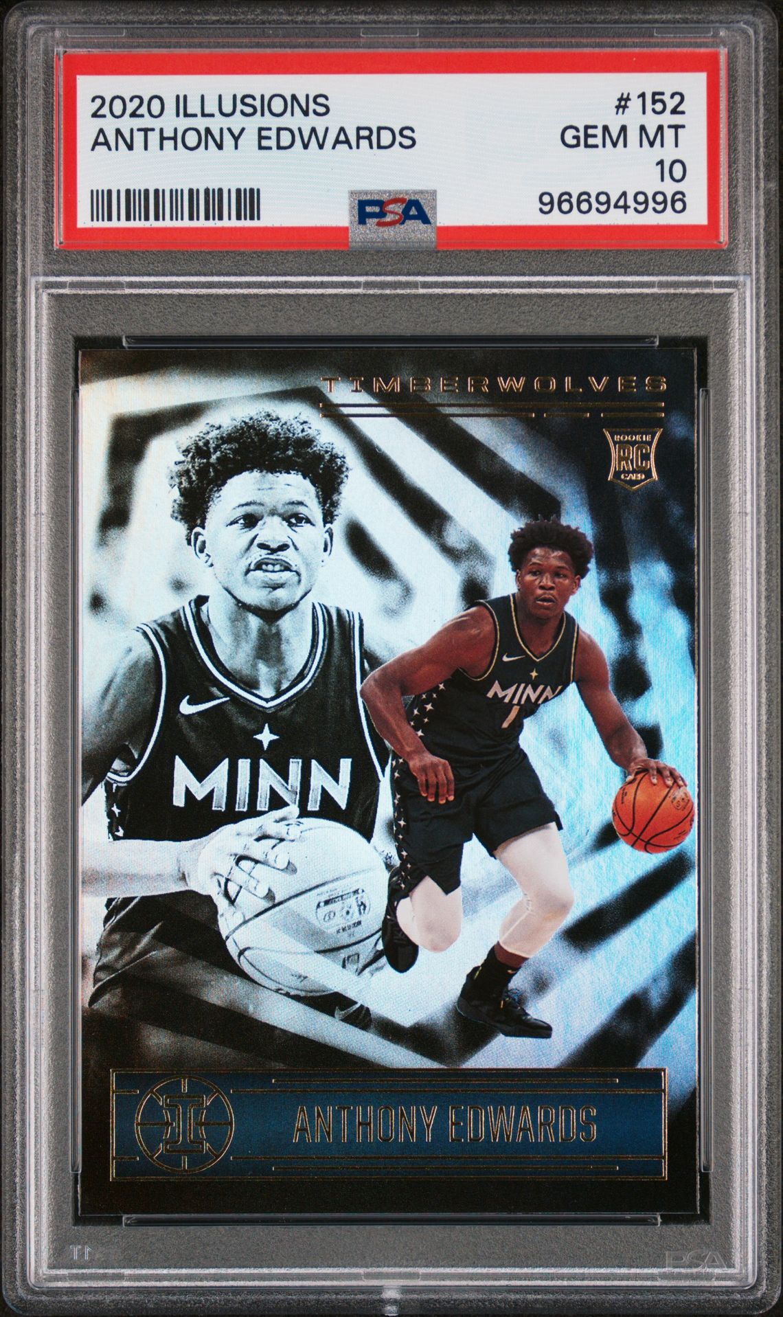 2020 Panini PANINI ILLUSIONS #152 Anthony Edwards front