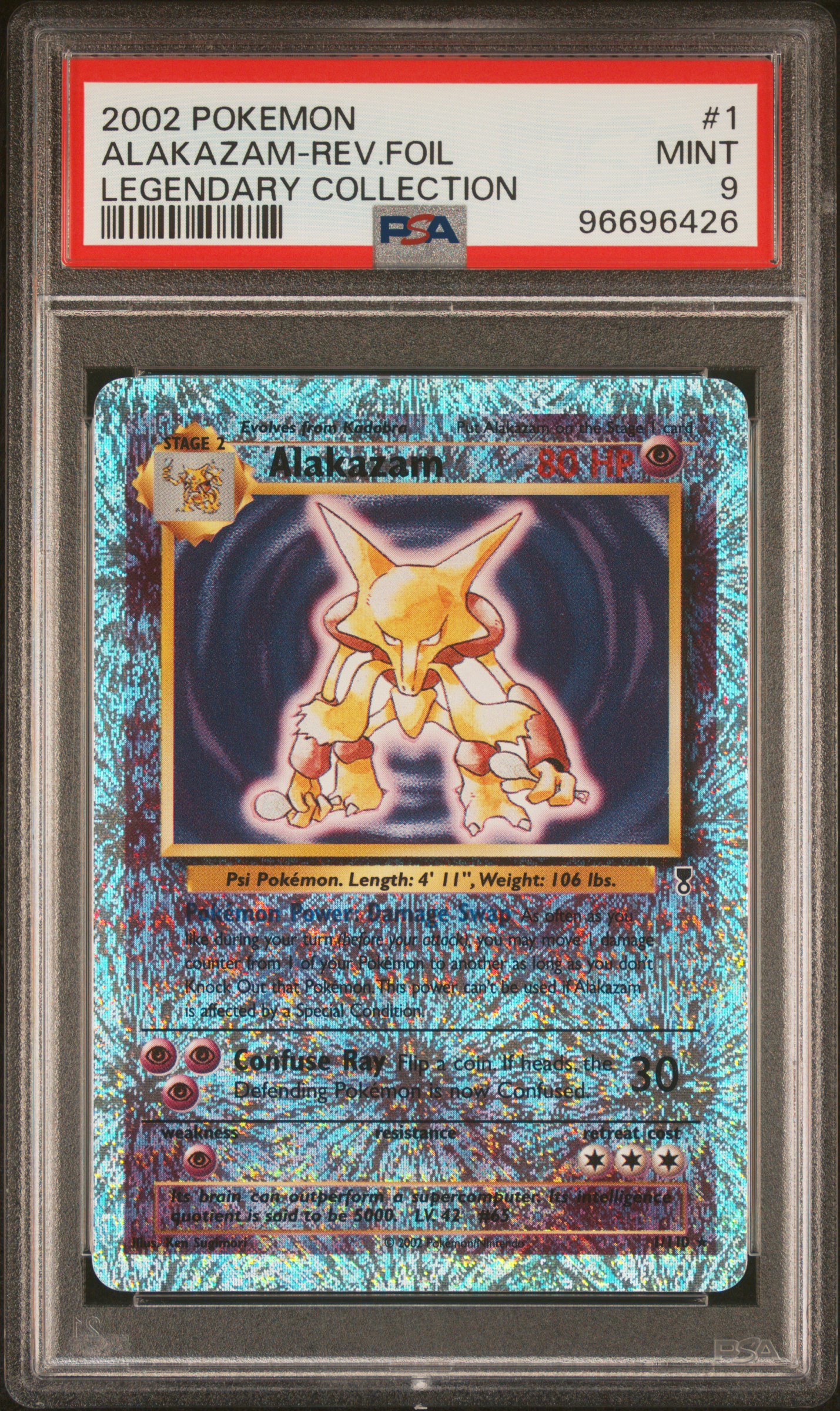 LC Master Set's 2002 Pokemon Legendary Collection Alakazam Reverse