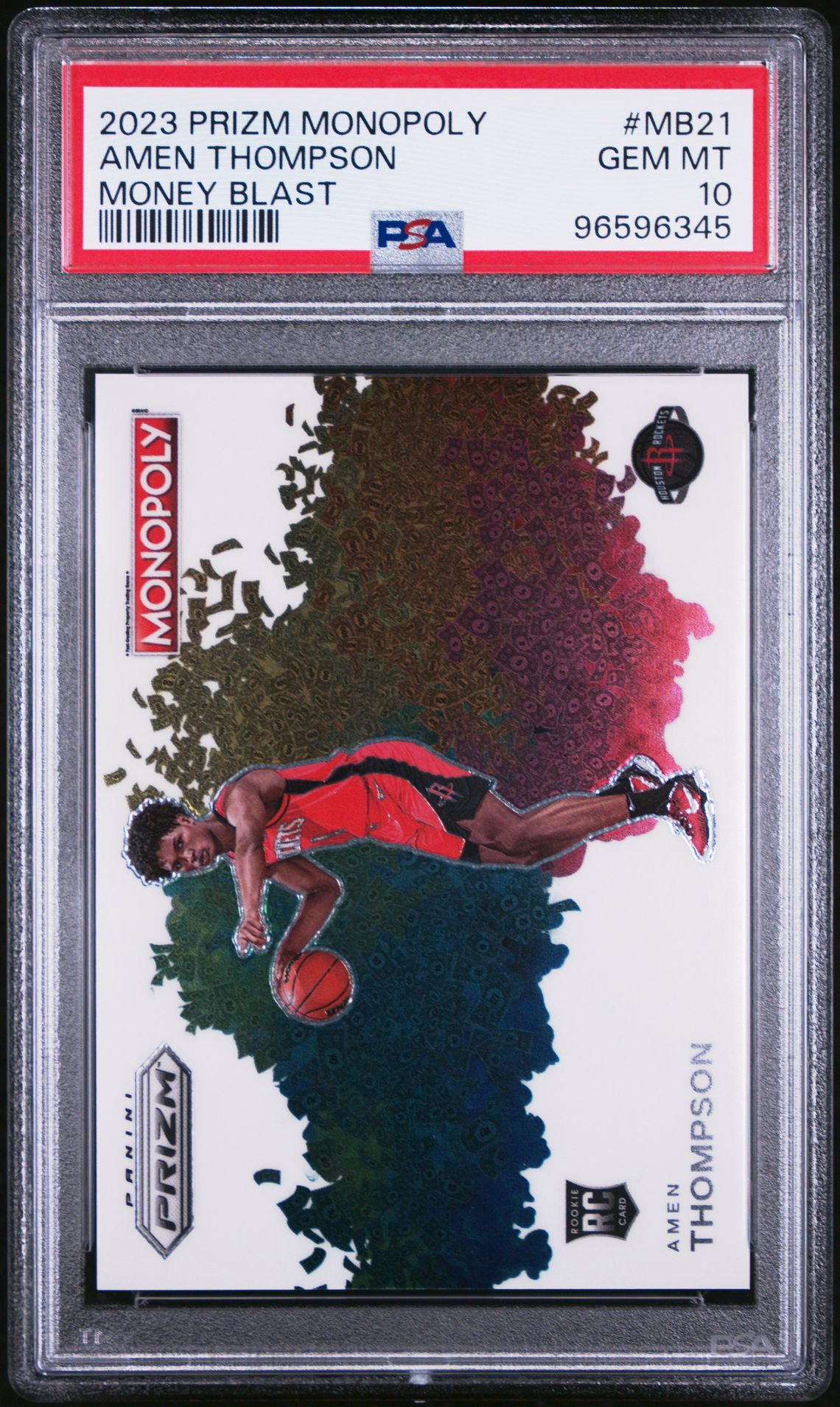 2023 Panini Panini Prizm Monopoly Money Blast #MB21 Amen Thompson front