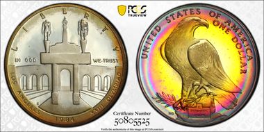 1984-S $1 Olympic PR68DCAM