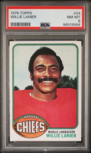 1976 Topps #24 Willie Lanier front