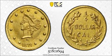 1871 G25C BG-857 MS63