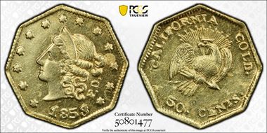 1853 G50C BG-302 "Peacock" AU58