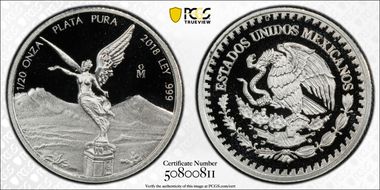 2018-Mo 1/20 oz Libertad Ag PR69DCAM