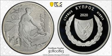 2020 € 5 Leda and the Swan PR70DCAM