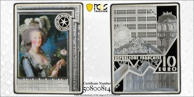 2023 € 10 Marie-Antoinette à la Rose Colorized PR70DCAM