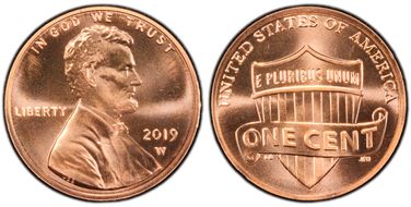 2019-W 1C Shield MS69RD